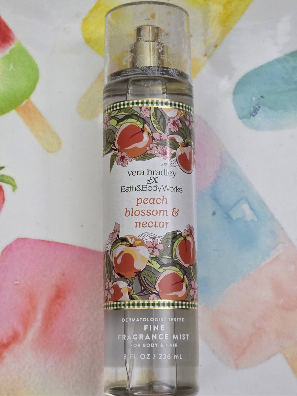 Bath Body Works Peach Blossom & Nectar Fragrance Mist 8oz Vera Bradley NEW RARE
